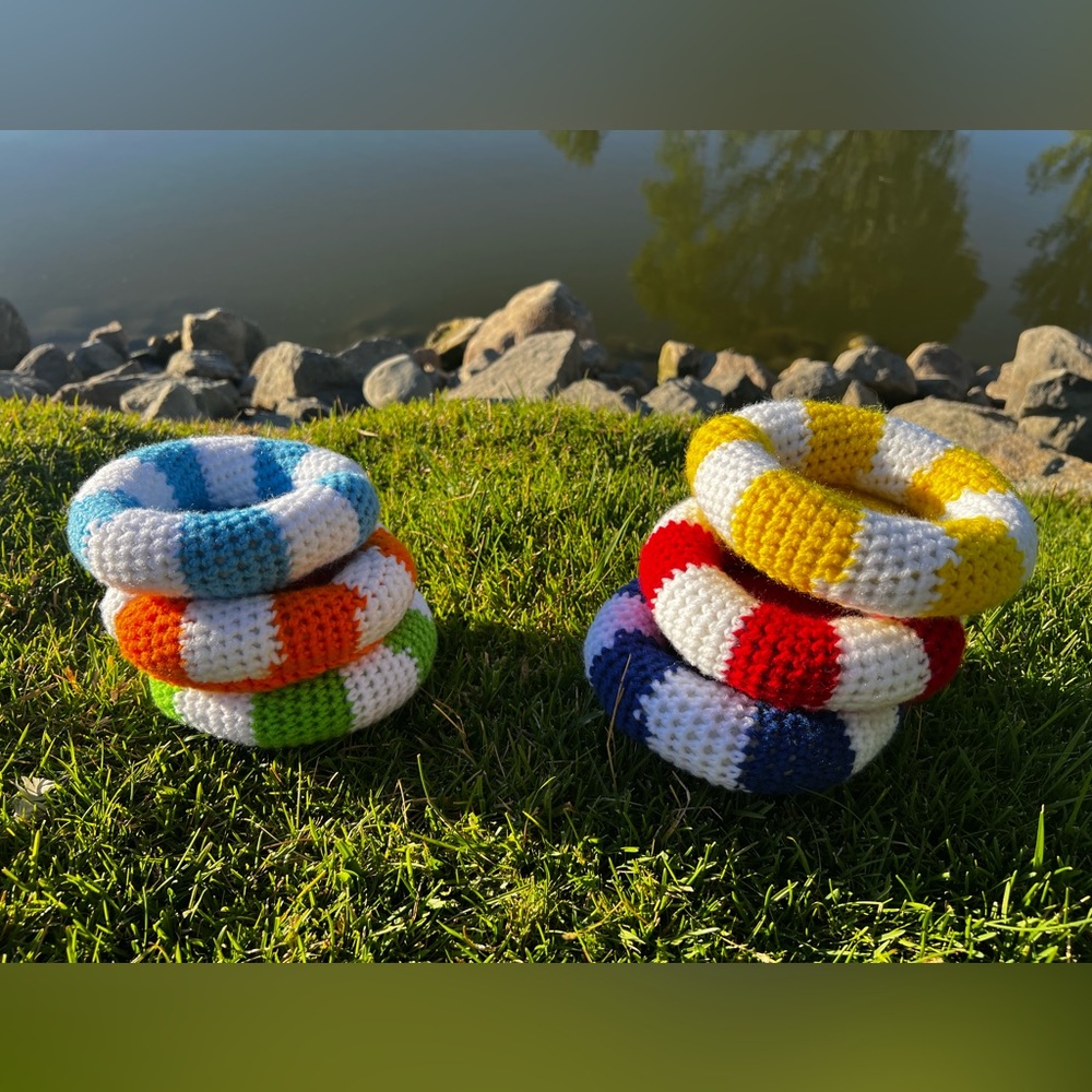 Hand Crocheted Summer Pool Floaty Coaster! - Picture 8 of 17